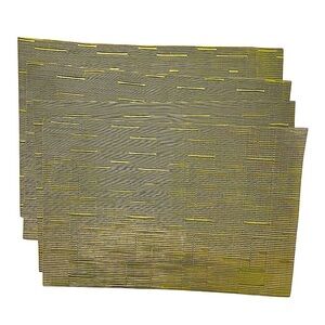 Unbranded Placemats Set of 4 Green PVC Placemats 18"X12"